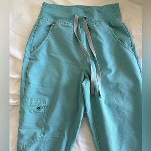 high waisted Zamora jogger scrub pants